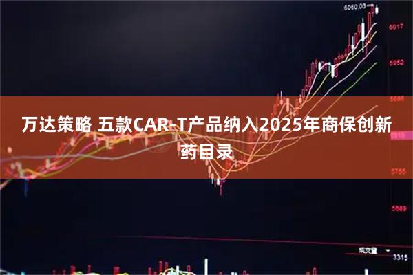 万达策略 五款CAR-T产品纳入2025年商保创新药目录